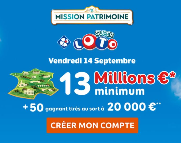 jouer au Super Loto du Patrimoine ce 14 septembre 2018